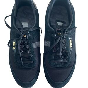Puma Womens SZ 9 Lo‎ Rider Mono Black Suede Sneakers / Trainers